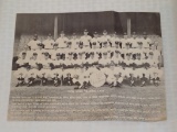 Vintage 1966 Yankees Mickey Mantle Team Photo Tri Fold Mail In Premium MLB Baseball