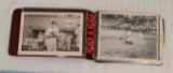 Vintage B/W Small Photo Album Lot 1940s 1950s Baseball 1/1 Fan Candid Shots DiMaggio Cy Young