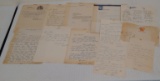 12 Vintage 1940s TTM Letter Letterhead Lot Auto Sign-ed Many 1/1