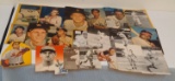 Vintage Baseball Magazine Page Cutout Auto Lot MLB Musial Easter Harris Wakefield Sign-ed