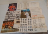 Vintage TTM Team Mail In Promo Photo Lot Team Tri Fold Yankees Garvey Clarke Flyers 1969 Angels
