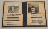 Vintage B/W Small Photo Album Lot 1940s 1950s Baseball 1/1 Fan Candid Shots Umpire Meeting