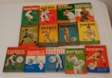 13 Different Vintage Dell Baseball Major League Book Guide Rules Lot 1941 Through 1953 Stars HOFers