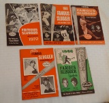 5 Different Louisville Slugger Yearbook Magazine Lot 1965 1966 1968 1970 1972