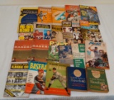 Misc Vintage Small Sports Book Lot 1930s 1950s Publications Magazines Rules Books