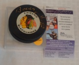 Bobby Hull Autographed Signed NHL Hockey Puck Chicago Blackhawks JSA COA Case HOF