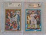 2 Roy Halladay Phillies BGS GRADED Topps Color Insert Card Lot 2011 Gold 1852/2011 & 262/500 HOF
