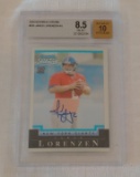 2004 Bowman Chrome Rookie Card RC Signed #235 Jared Lorenzen Giants BGS GRADED 8.5 Auto Grade 10