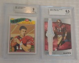 2 BGS GRADED Alex Smith NFL Football Card Lot Rookie RC 2005 Topps Heritage 9 MINT 2007 Ultimate