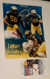 LaMarr Woodley Signed Autographed 8x10 Photo JSA COA Michigan Wolverines Steelers