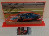 Autographed Signed NASCAR 1990s Photo Sculpture Richard Petty STP 3D Rare JSA COA