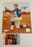 Frank Gifford Signed Autographed 8x10 Photo NY Giants HOF JSA Southern Cal USC