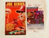 Joe Gibbs Signed Autographed NFL Football Pamphlet NASCAR Redskins JSA HOF
