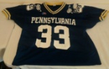 Vintage 1990s Big 33 High School Football All Star Game Used Worn Jersey #33 NFL XL Pennsylvania