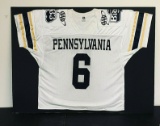 Vintage 1990s PA Big 33 Football #6 GU Game Used? Jersey Mounted Team Issue NFL Pennsylvania High