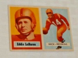 Vintage 1957 Topps NFL Football #1 Card Eddie LaBaron Redskins Nicely Centered Solid First In Set