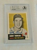 1953 Topps Archives Autographed Signed BAS Beckett Slabbed Bobby Thomson Giants