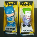 2 Wacky Wisecrackers Totally Cape-Able Batman Joker I'm Crazy About You MIB New Bobblehead Figures