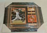 Nick Markakis Insert Patch Topps Game Used Card Photo Framed Matted Orioles Man Cave 18x21 MLB