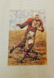 Charley Trippi Cardinals Vintage Autographed Signed Goal Line Art Card NFL Football #'d COA GLAC