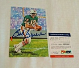 Bob Griese PSA Vintage Autographed Signed Goal Line Art Card NFL Football #'d COA GLAC