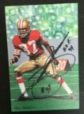 Jimmy Johnson 49ers Vintage Autographed Signed Goal Line Art Card NFL Football #'d COA GLAC