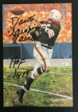 Dante Lavelli Browns Vintage Autographed Signed Goal Line Art Card NFL Football #'d COA GLAC