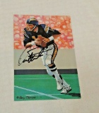 Dan Fouts Chargers Oregon Vintage Autographed Signed Goal Line Art Card NFL Football #'d COA GLAC
