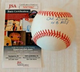 Al Dark Signed Autographed ROMLB Baseball Coleman ROY Inscription JSA COA Braves MLB Rawlings