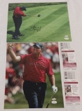 2 Autographed Signed 11x14 PGA Golf Photo Lot Steve Stricker & Boo Weekley JSA COA