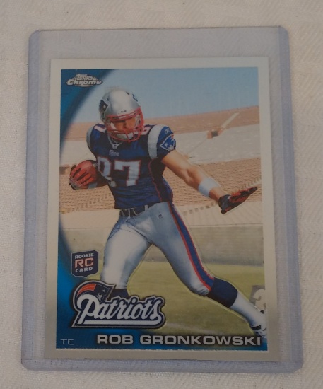 2010 Topps Chrome NFL Football Rookie Card #C112 Rob Gronkowski Patriots Gronk Nicely Centered NRMT