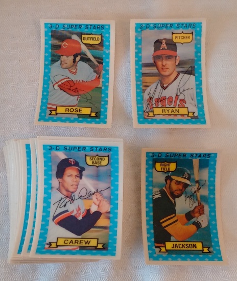 Vintage 1974 Kellogg's MLB Baseball Card Complete 54 Card Set Stars HOF Rose Ryan Cracked Most EX_MT