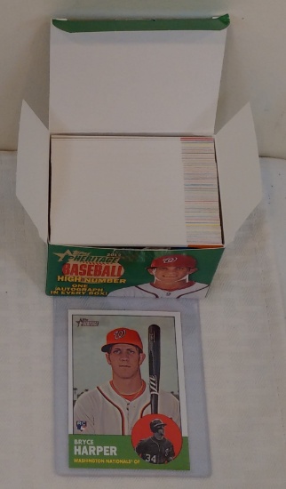 2012 Topps Heritage MLB Baseball Complete 100 Card High Number Factory Set Bryce Harper Rookie RC