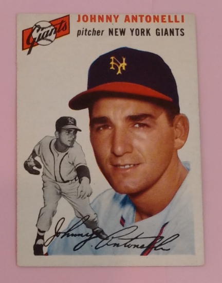 Vintage 1954 Topps MLB Baseball Card #119 Johnny Antonelli Giants
