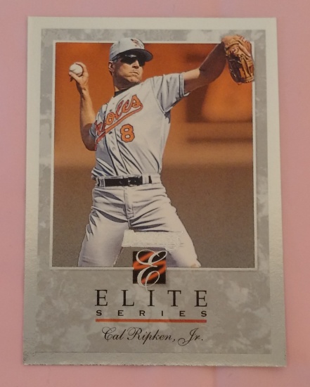 1995 Donruss Elite MLB Baseball Insert Card #61 Cal Ripken Jr Orioles HOF