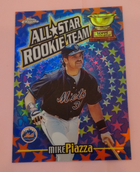 2000 Topps Chrome MLB Baseball Insert Card Refractor All Star Rookie Team Mike Piazza Mets HOF