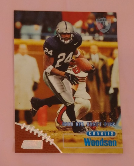 1998 Stadium Club NFL Football Rookie Card RC #190 Charles Woodson Raiders Packers HOF