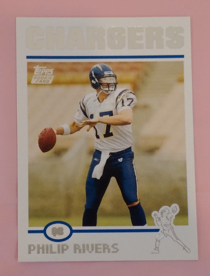 2004 Topps NFL Football Rookie Card RC #375 Philip Rivers Chargers Colts
