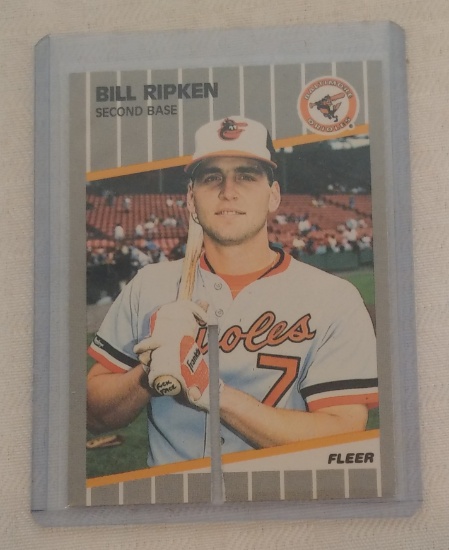 Vintage 1989 Fleer MLB Baseball Rookie Card #616 Billy Ripken Error Rick Face Error Saw Cut Orioles