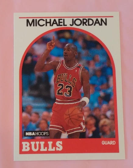 1989-90 NBA Hoops Basketball Card #200 Michael Jordan Bulls HOF