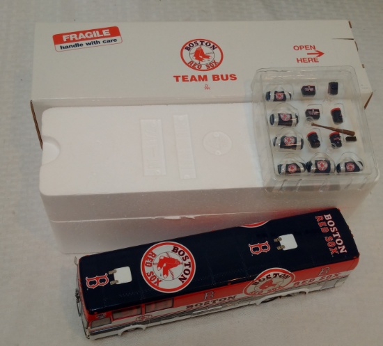 Danbury Mint Boston Red Sox Team Bus Complete w/ All Accessories Box Styrofoam MLB Baseball