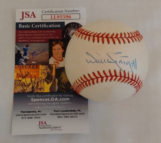 Willie Stargell Autograph Signed ROMLB Baseball Pirates HOF JSA COA
