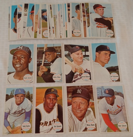 Vintage 1964 Topps Giant MLB Baseball Jumbo Card Complete Set #1-60 SP Mantle Clemente Koufax Nice