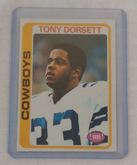 Vintage 1978 Topps NFL Football Rookie Card #315 Tony Dorsett Cowboys HOF RC Very Nice