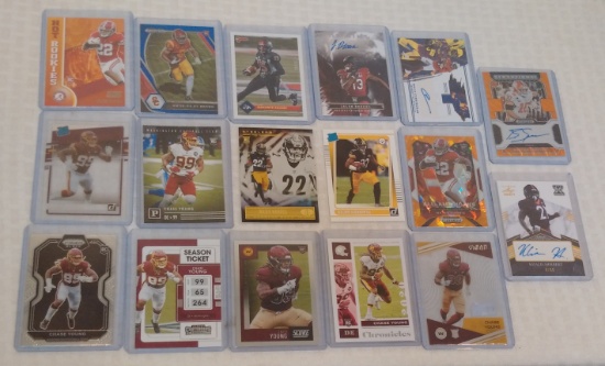 2020 2021 2023 NFL Panini Football Card Lot Chase Young Rookies Autos #/d Inserts Najee Orange Prizm