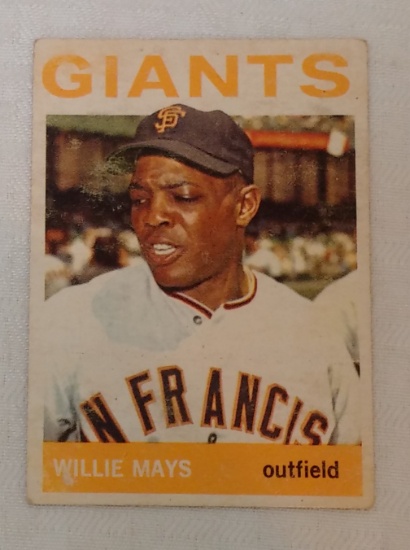 Vintage 1964 Topps MLB Baseball Card #150 Willie Mays Giants Mays HOF