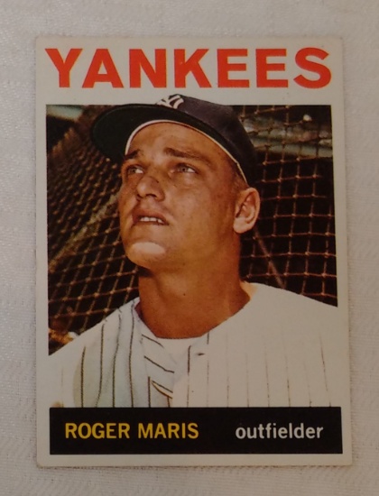 Vintage 1964 Topps MLB Baseball Card #225 Roger Maris Yankees