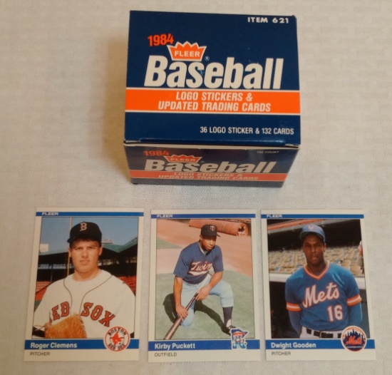1984 Fleer Update MLB Baseball Complete Factory Card Set NRMT Case Fresh Puckett Clemens Gooden RC