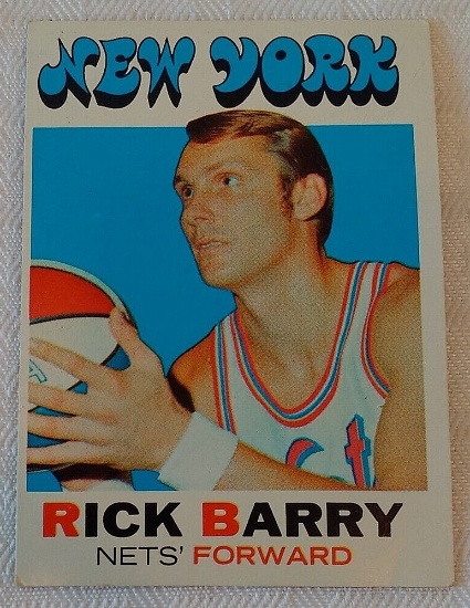 Key Vintage 1971-72 Topps NBA Basketball Rookie Card RC #170 Rick Barry Nets HOF