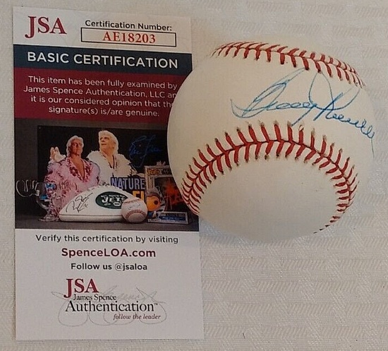 Boog Powell Autographed Signed ROMLB Baseball Orioles Clean Bobby Brown Ball JSA COA